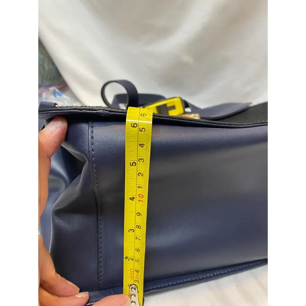 Kate Spade Navy Blue Calf-Hair Shoulder Crossbody Bag